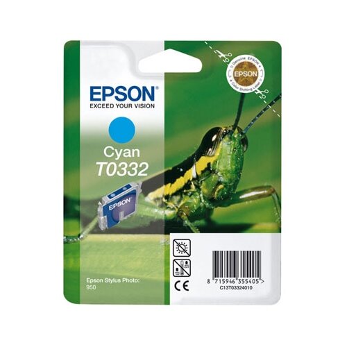 Картридж Epson C13T03324010, 440 стр, голубой epson картридж оригинальный epson c13t858200 t8582 синий 50k