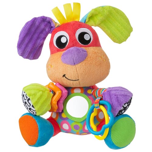 фото Погремушка Playgro Discovery Friend Puppy разноцветная полоска