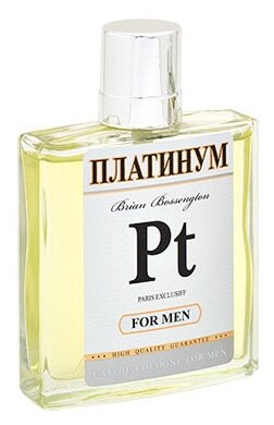 Одеколон мужской PT платинум FOR MEN, 90 мл