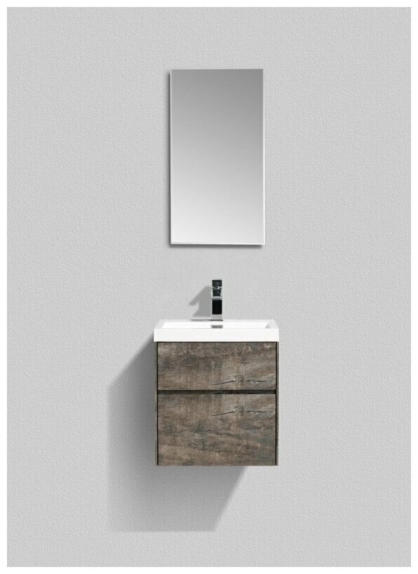 Тумба под раковину BelBagno Pietra Mini PIETRA MINI-500AS-2C-SO-PT 49.4x39.5 Stone