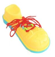 Шнуровка Пластмастер Клоунский ботинок (90070) желтый/красный