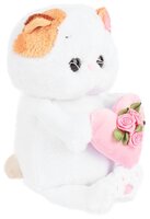Мягкая игрушка Basik&Co Кошка Ли-Ли baby с розовым сердечком 20 см
