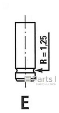 Клапан двигателя Renault Laguna 1.8. F3P 96> 32.6x8x115.3 EX FRECCIA R4875/RCR | цена за 1 шт | минимальный заказ 1