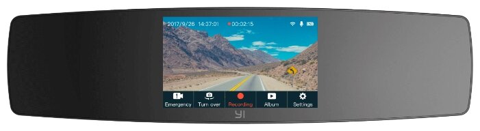 Видеорегистратор YI Mirror Dash Camera, 2 камеры купить по цене 6749 с отзывами на Яндекс.Маркете