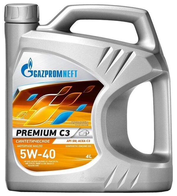 Gazpromneft Масло мотор. синтетич. Premium C3 5W40, 4л (3)