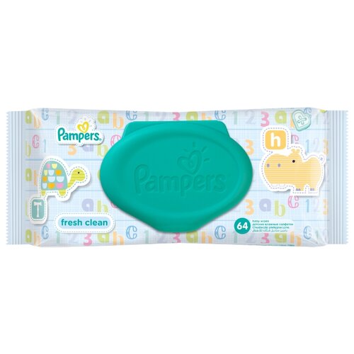 Влажные детские салфетки PAMPERS Fresh Clean, 80шт.