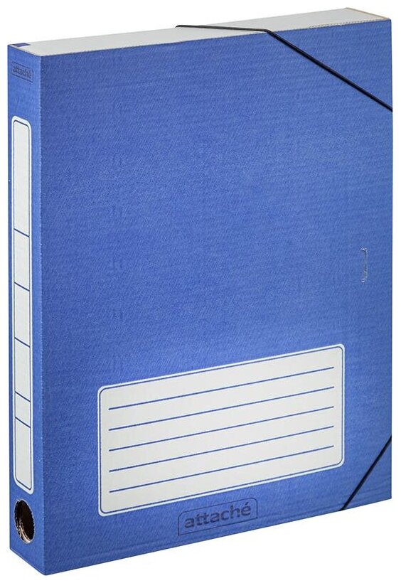 Короб архивный ATTACHE на резинке 45 мм, синий