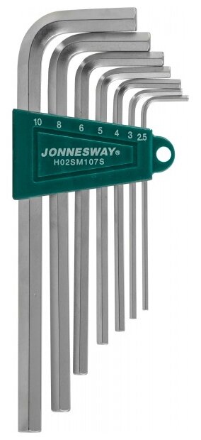 Набор имбусовых ключей JONNESWAY H02SM107S, 7 предм, серый