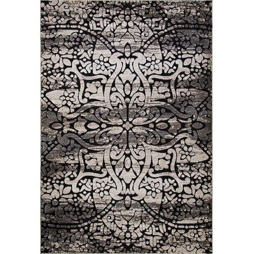 Ковер 4101 - BEIGE-BLACK - Прямоугольник - коллекция IBIZA 0.80x1.50