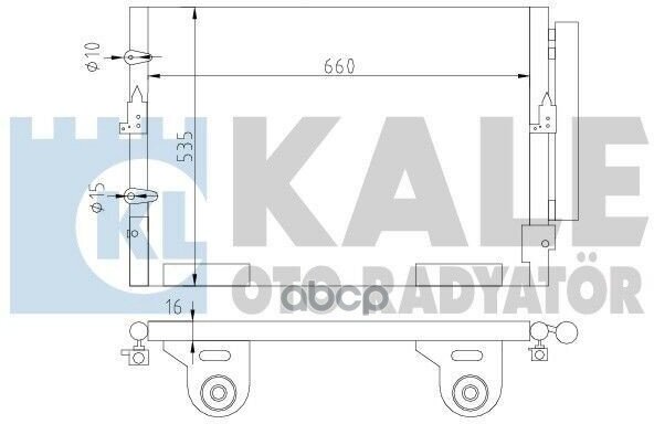 Радиатор Кондиционера Toyota Land Cruiser 200 (07-)/Lexus Lx 570 (07-) KALE арт. 342645