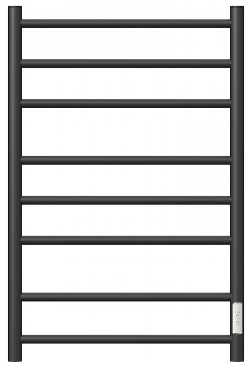 Полотенцесушитель электрический POINT PN10858B П8 500x800 диммер справа черный