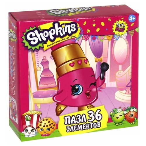 фото Пазл Origami Shopkins Lippy Lips (02748), 36 дет.