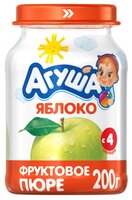 Пюре Агуша яблоко (с 4 месяцев) 200 г, 1 шт.