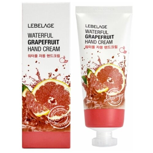 Крем для рук с экстрактом грейпфрута LEBELAGE WATERFUL GRAPEFRUIT HAND CREAM, 100 мл уход за руками lebelage крем для рук с манго увлажняющий waterful mango hand cream