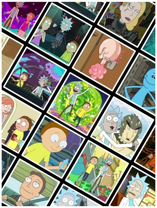 Наклейки Rick and Morty