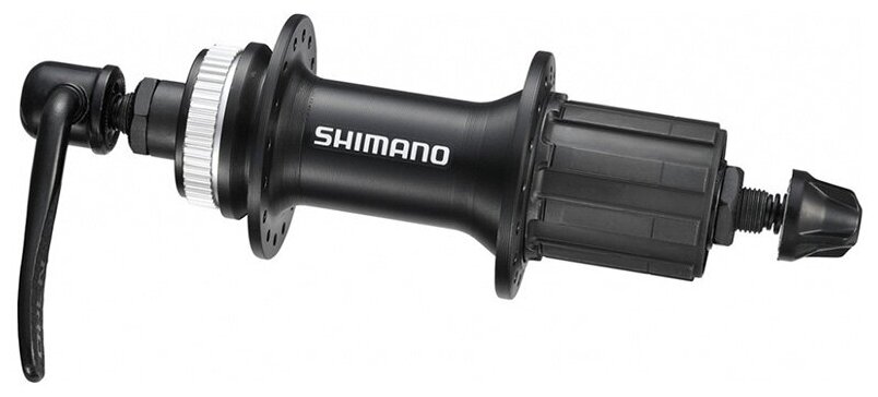 Shimano Втулка задняя Shimano RM-35, 36 отв, 8/9 ск, QR, C.Lock, цвет Черный