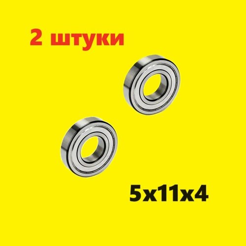 Подшипники 5x11x4 мм, 2шт TRA4607, TRA4608 - закрытый подшипник 5х11х4 миллиметров MR115ZZ, MR115RS SMR115 RS 2RS