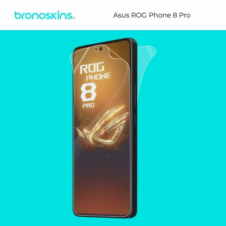 Защитная бронированная пленка на экран Asus ROG Phone 8 Pro (Глянцевая)