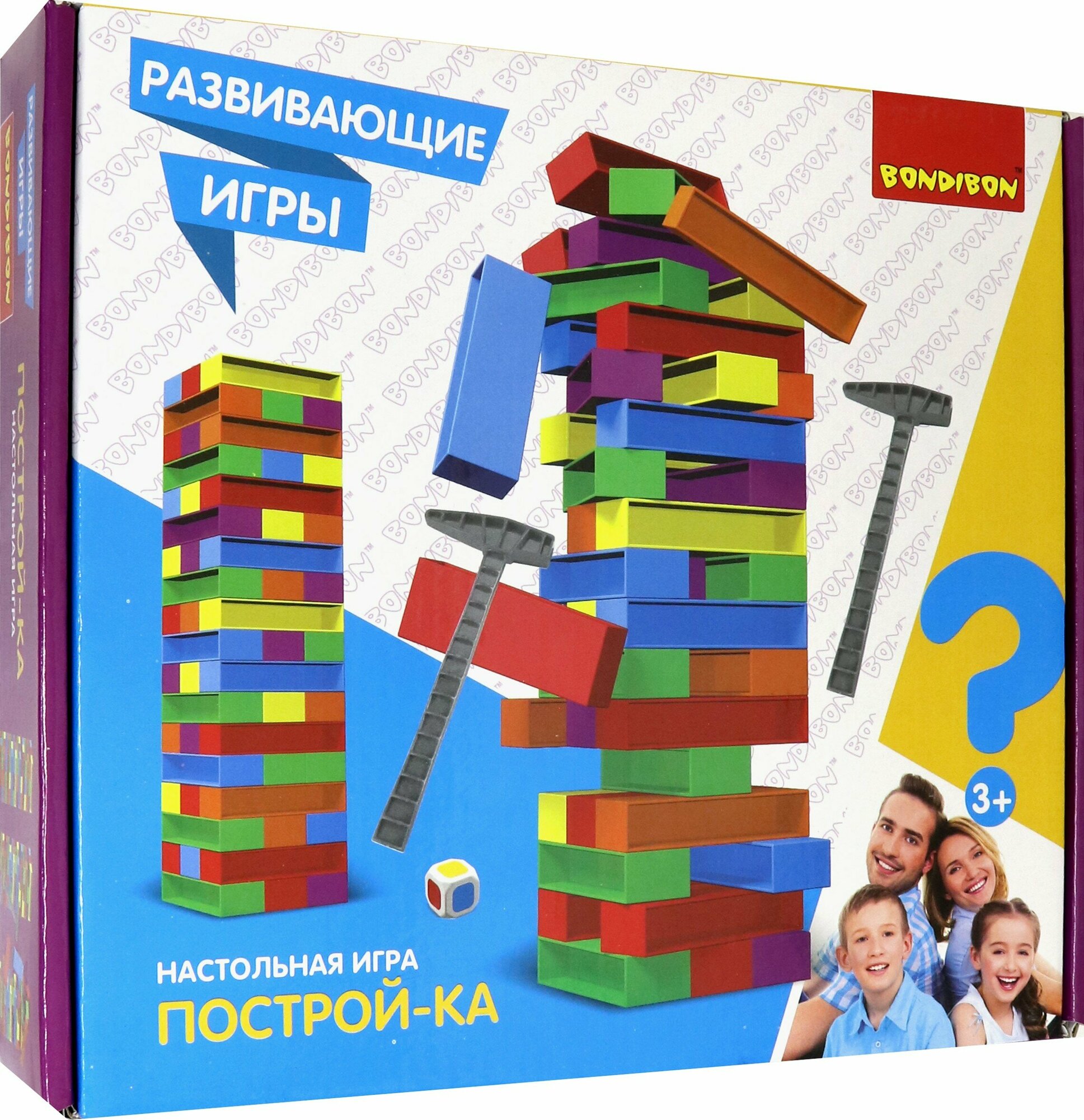 Игра развивающая, башня «Построй-ка» (ВВ4152) Bondibon - фото №11