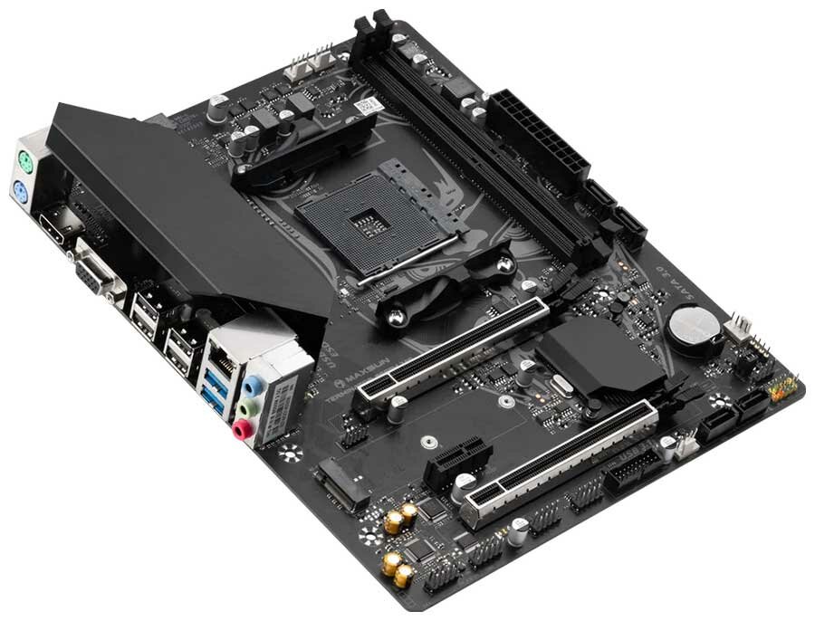 Материнская плата mATX MAXSUN (AM4, AMD B550, 2*DDR4 (3800), 4*SATA 6G RAID, M.2, 3*PCIE, 2.5Glan, VGA, HDMI, 2*USB 3.2, 4*USB 2 - фото №8