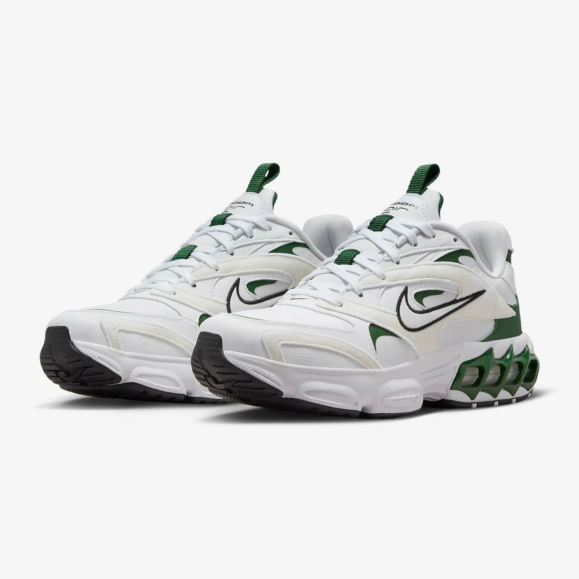 Кроссовки Nike Zoom Air Fire W, цвет белый/зеленый, размер 8.5US