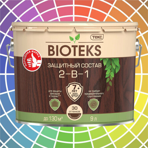 Защитный состав для дерева текс BIOTEKS 9 л