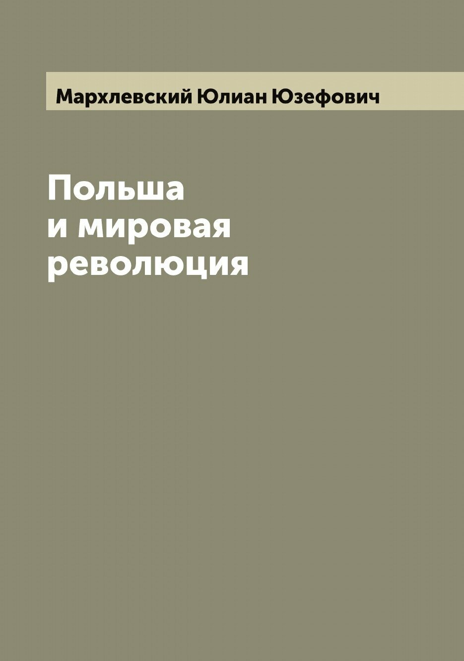 Книга Польша и мировая революция - фото №1