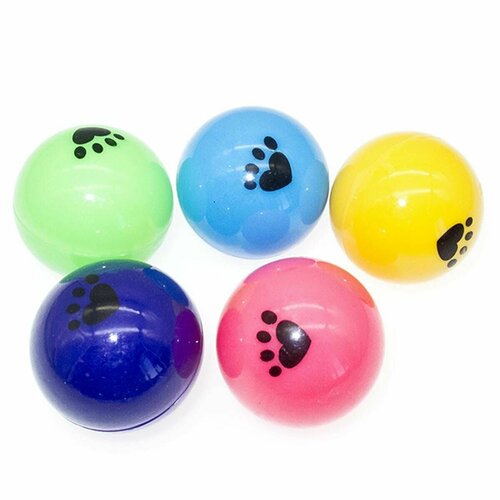 Игрушки для кошек Уют - Лапка, мячи-шуршики, туба, 4 см, 48 шт в наборе