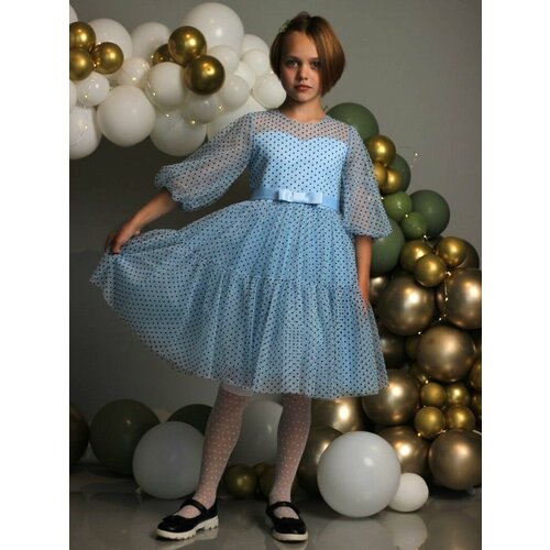 фото Платье milady, размер 34, голубой