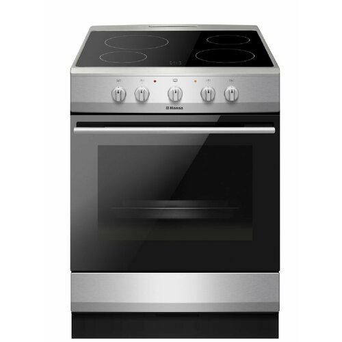 Электрическая плита Hansa FCCS63000H серебристый 8200 Вт 68 л гриль рецепты на дверце 5499900₽