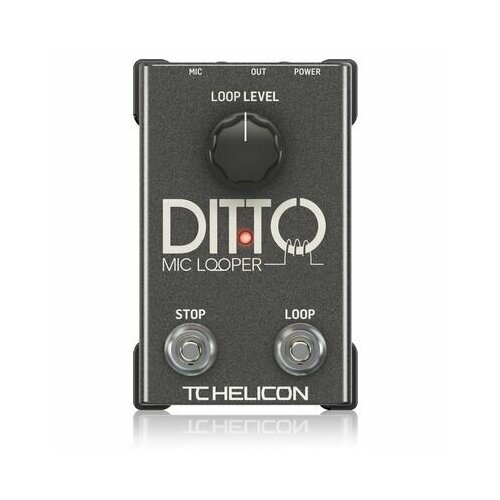 TC Electronic DITTO MIC LOOPER - Вокальная педаль эффектов, лупер педаль эффектов tc electronic ditto looper