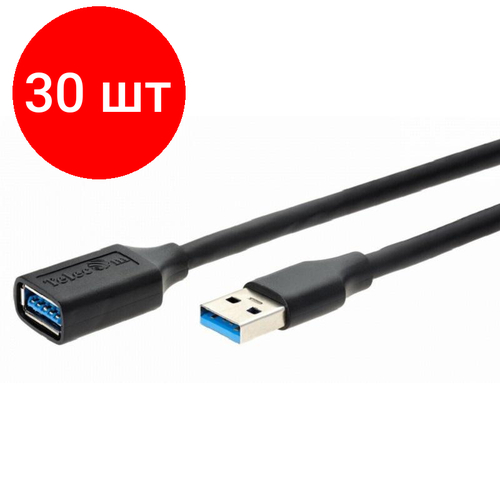 Комплект 30 штук, Кабель удлинительный TELECOM (TUS708-0.5M) USB 3.0 миниатюрный удлинительный кабель аудиосигнала ibest ipw 05