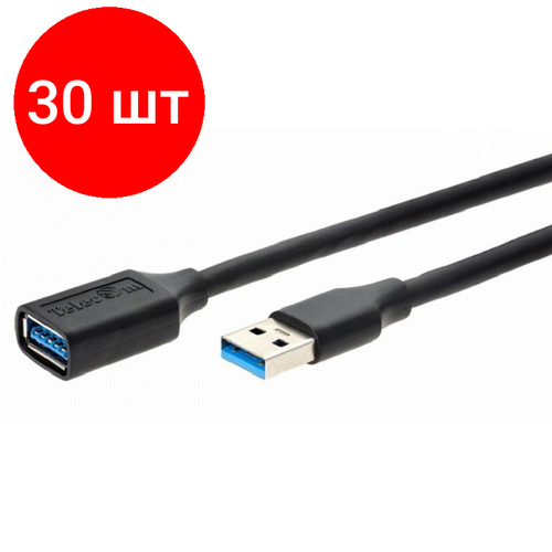 Комплект 30 штук, Кабель удлинительный TELECOM (TUS708-0.5M) USB 3.0 кабель удлинительный usb a m usb a f 3м telecom tus708 3m