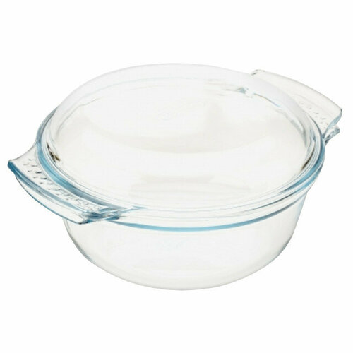 Кастрюля pyrex essentials 15л 20см круглая с крышкой жаропрочное стекло 3197₽