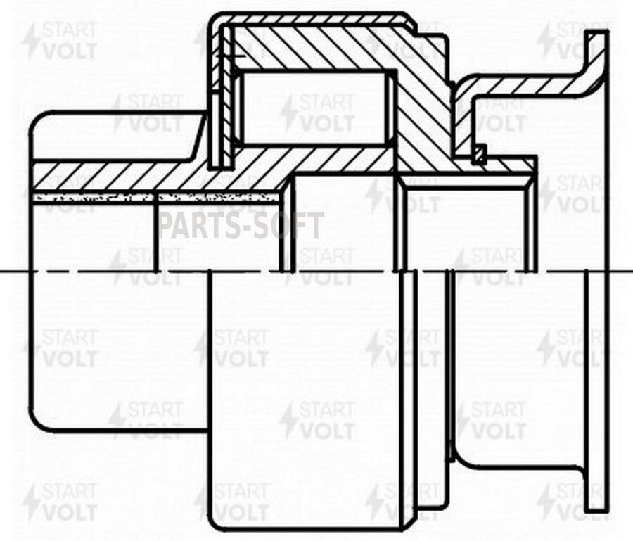 STARTVOLT VCS0818 Привод стартера (бендикс) для а/м KIA Sportage I (93-) 2.0i (VCS 0818)