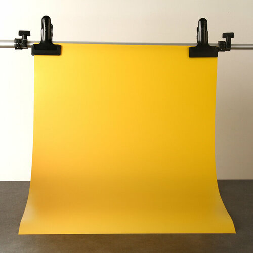 Фотофон для предметной съёмки Жёлтый ПВХ, 50 х 70 см
