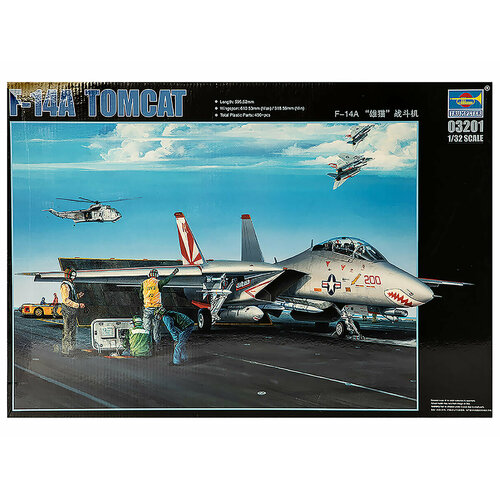 03201 Trumpeter Американский истребитель-перехватчик F-14A Tomcat (1:32) 02840 trumpeter истребитель f 100f супер сейбр 1 48
