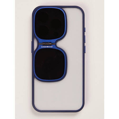 Чехол держатель-очки SheerForce Sunglasses для IPhone 15 Pro Max-Темно синий