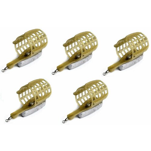 Кормушка фидерная WM Сталкер пластик с дном 30гр. (Беларусь) 5 штук