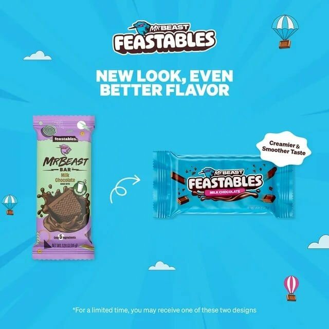 Feastables NEW / Шоколад Мистер Бист новый/ Mr. Beast шоколад молочный 35гр. — фото 1