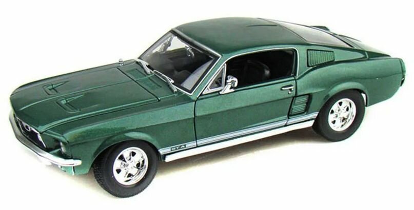 Машинка коллекционная металл. Maisto 31166 зеленый 1:18 SP (B)-1967 Ford Mustang Fastback