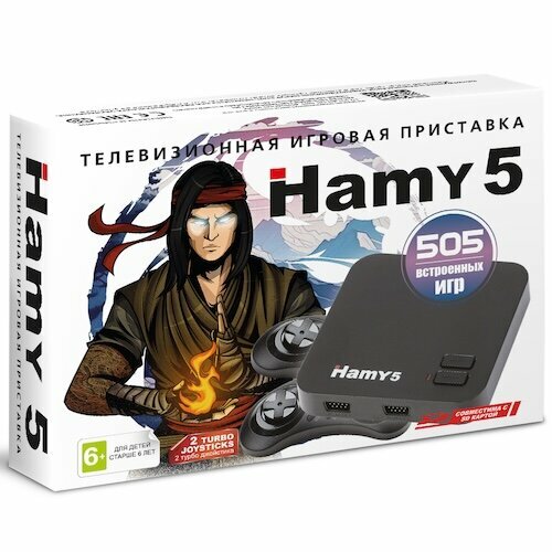 Игровая Приставка Hamy 5 (16+8 Bit) (505в1) Черная игровая приставка hamy 4 16 8 bit hdmi 350в1 черная