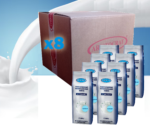 фото Заменитель сухих сливок Топпинг Аристократ, коробка, 8 шт / 8 кг.