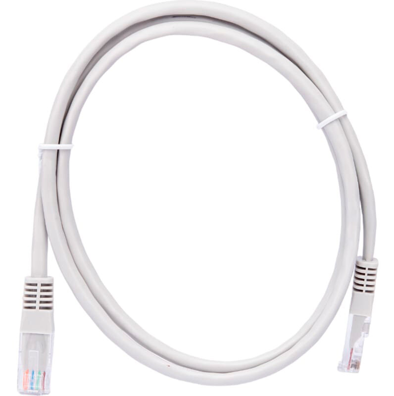 фото Патч-корд UTP 5e кат. литой 1 м серый REXANT (18-1002)