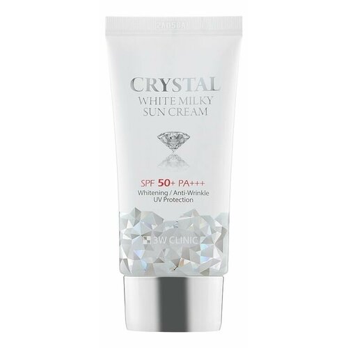 Солнцезащитный крем для лица с молочным протеином Crystal White Milky Sun Cream SPF50+ PA+++ 50мл осветляющий крем для лица 3w clinic crystal white milky cream