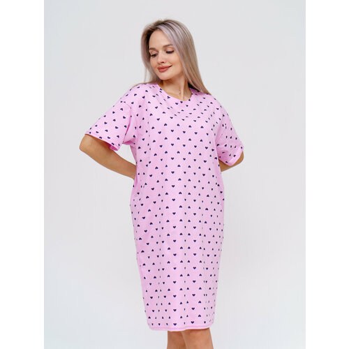 Сорочка , размер 46/48, розовый сорочка рутатекс размер 50 52 розовый