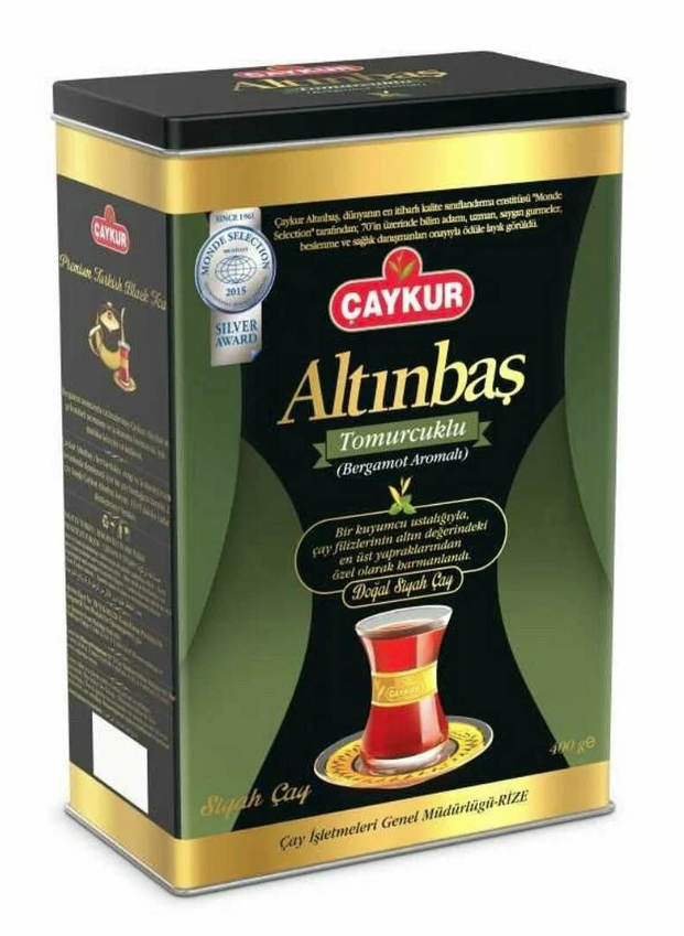 Чёрный чай ALTINBAS 400 гр чай с бергамотом жестяная банка