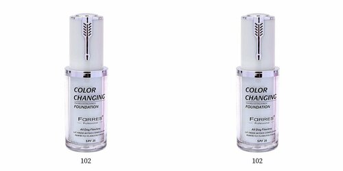 Farres cosmetics Крем тональный 4035 Color Changing тон 102, подстраивающийся, зеленый чай, 2 шт.