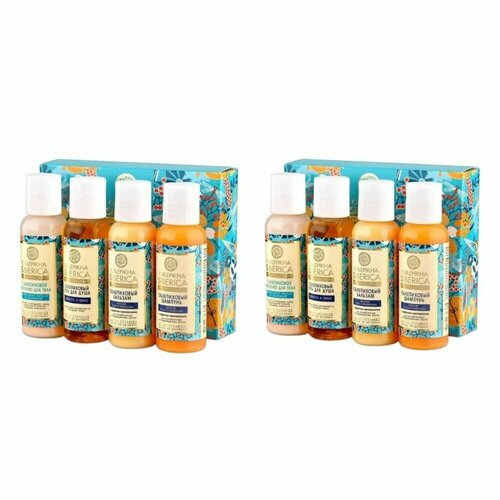 Natura Siberica Набор для волос мини Oblepikha Siberica Шампунь 50 мл Бальзам 50 мл Гель 50 мл Молочко 50 мл 2 упаковки 1290₽