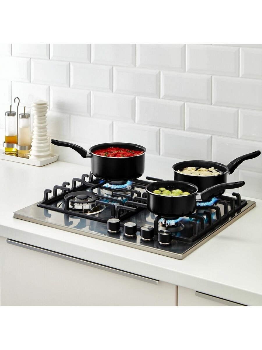 Картинки Swed House│Набор ковшей с ручкой WEIDUM (3 шт.)1;1,5;2л